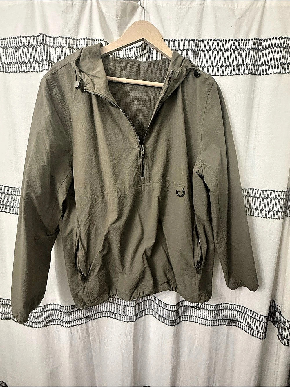 Mono B Olive Anorak Jacket Size Large